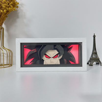 Anime theme RGB paper carving lamp, multi-color mode, remote control dimming