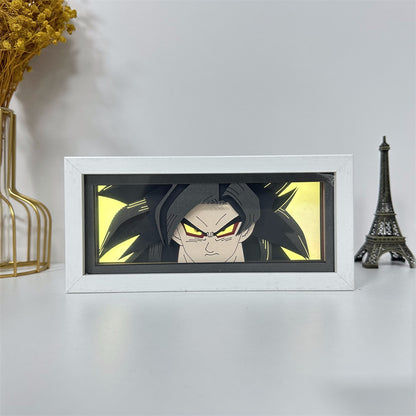 Anime theme RGB paper carving lamp, multi-color mode, remote control dimming