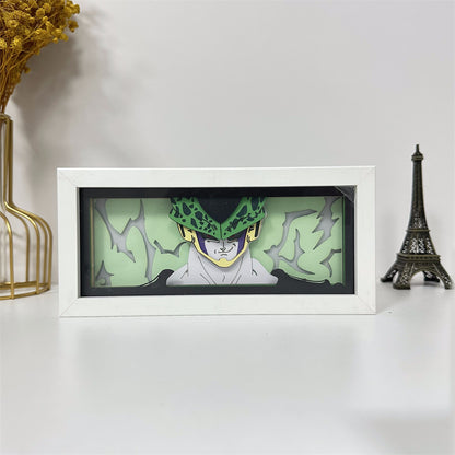 Anime theme RGB paper carving lamp, multi-color mode, remote control dimming