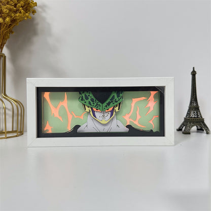 Anime theme RGB paper carving lamp, multi-color mode, remote control dimming