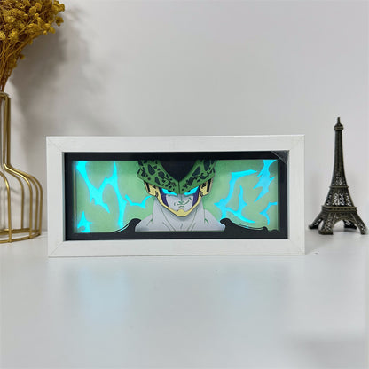Anime theme RGB paper carving lamp, multi-color mode, remote control dimming
