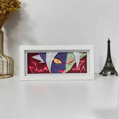 Anime theme RGB paper carving lamp, multi-color mode, remote control dimming