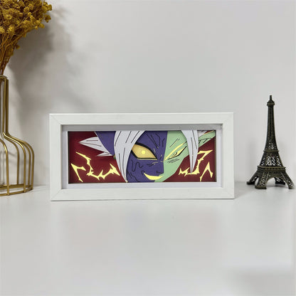 Anime theme RGB paper carving lamp, multi-color mode, remote control dimming