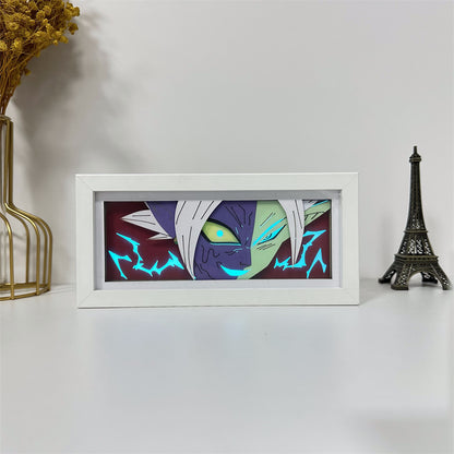 Anime theme RGB paper carving lamp, multi-color mode, remote control dimming