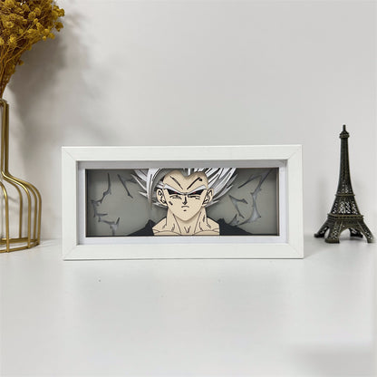 Anime theme RGB paper carving lamp, multi-color mode, remote control dimming