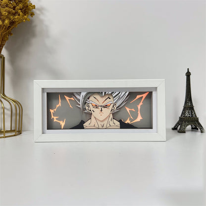 Anime theme RGB paper carving lamp, multi-color mode, remote control dimming