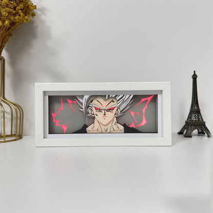 Anime theme RGB paper carving lamp, multi-color mode, remote control dimming