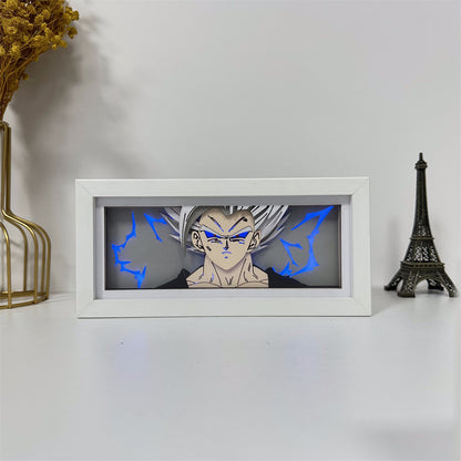 Anime theme RGB paper carving lamp, multi-color mode, remote control dimming