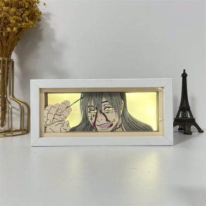 Anime theme RGB paper carving lamp, multi-color mode, remote control dimming