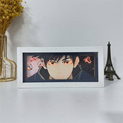 Anime theme RGB paper carving lamp, multi-color mode, remote control dimming