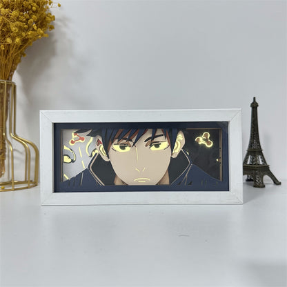 Anime theme RGB paper carving lamp, multi-color mode, remote control dimming