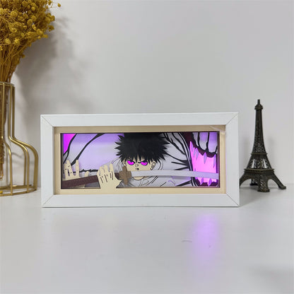 Anime theme RGB paper carving lamp, multi-color mode, remote control dimming