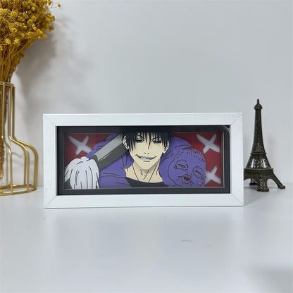 Anime theme RGB paper carving lamp, multi-color mode, remote control dimming