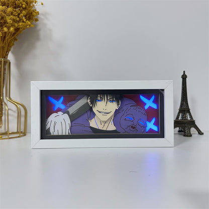 Anime theme RGB paper carving lamp, multi-color mode, remote control dimming