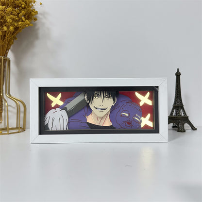 Anime theme RGB paper carving lamp, multi-color mode, remote control dimming