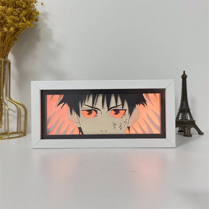 Anime theme RGB paper carving lamp, multi-color mode, remote control dimming