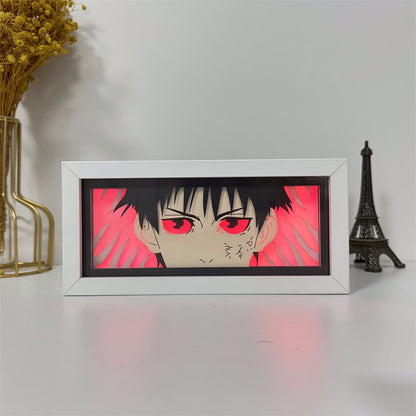 Anime theme RGB paper carving lamp, multi-color mode, remote control dimming