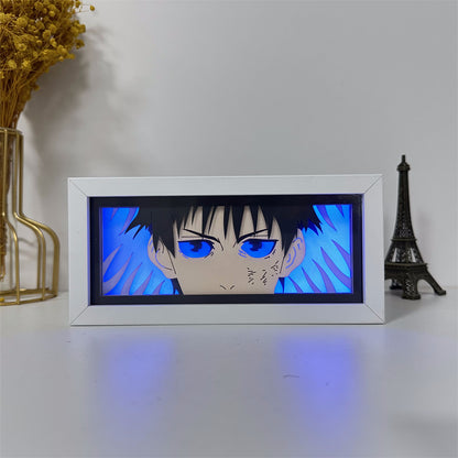 Anime theme RGB paper carving lamp, multi-color mode, remote control dimming