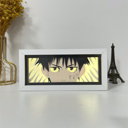 Anime theme RGB paper carving lamp, multi-color mode, remote control dimming