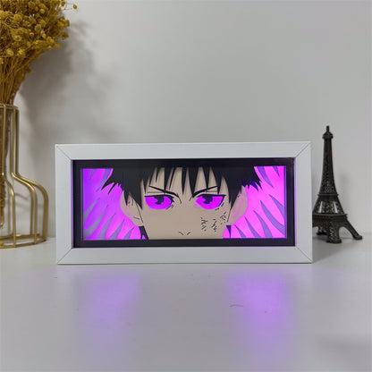 Anime theme RGB paper carving lamp, multi-color mode, remote control dimming