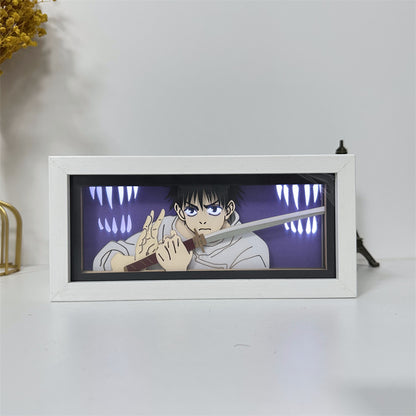 Anime theme RGB paper carving lamp, multi-color mode, remote control dimming