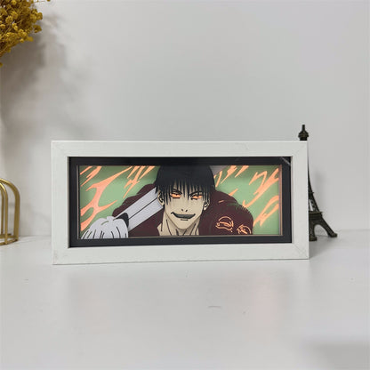 Anime theme RGB paper carving lamp, multi-color mode, remote control dimming