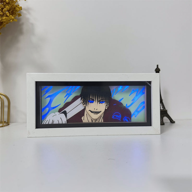 Anime theme RGB paper carving lamp, multi-color mode, remote control dimming