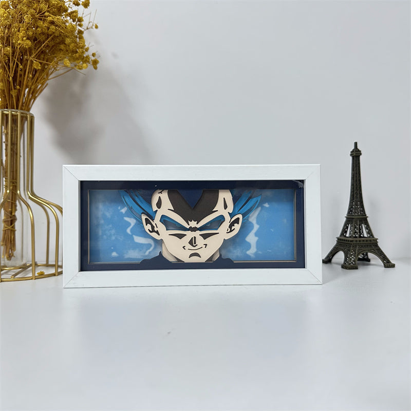 Anime theme RGB paper carving lamp, multi-color mode, remote control dimming