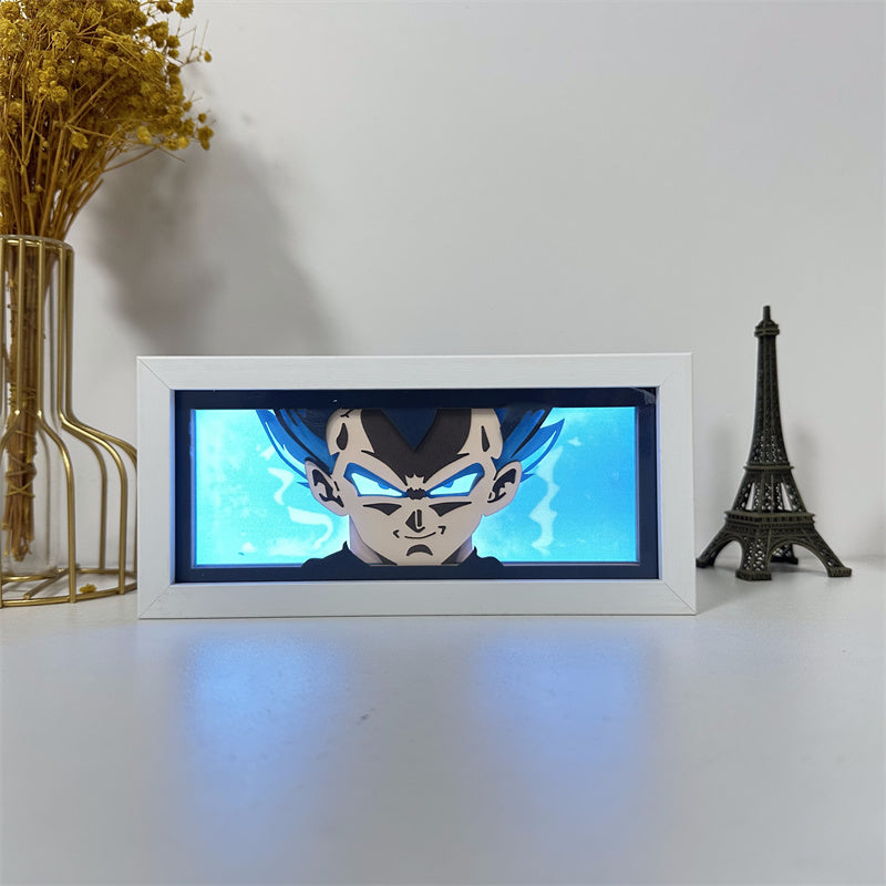 Anime theme RGB paper carving lamp, multi-color mode, remote control dimming