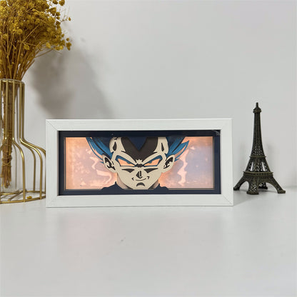 Anime theme RGB paper carving lamp, multi-color mode, remote control dimming