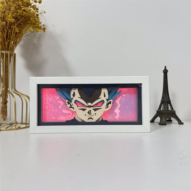 Anime theme RGB paper carving lamp, multi-color mode, remote control dimming