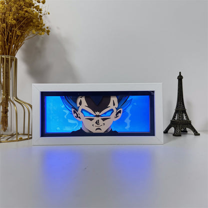 Anime theme RGB paper carving lamp, multi-color mode, remote control dimming