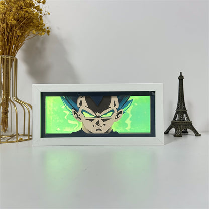 Anime theme RGB paper carving lamp, multi-color mode, remote control dimming