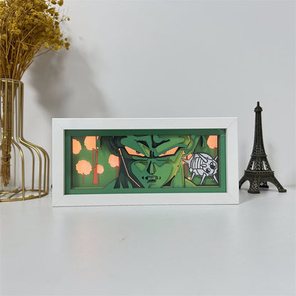 Anime theme RGB paper carving lamp, multi-color mode, remote control dimming