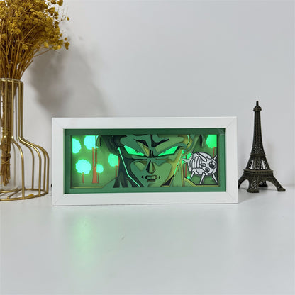 Anime theme RGB paper carving lamp, multi-color mode, remote control dimming