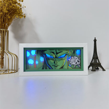 Anime theme RGB paper carving lamp, multi-color mode, remote control dimming