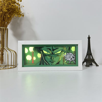 Anime theme RGB paper carving lamp, multi-color mode, remote control dimming