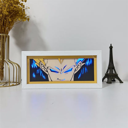 Anime theme RGB paper carving lamp, multi-color mode, remote control dimming