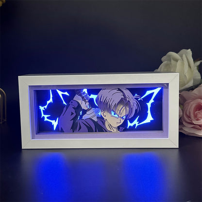 Anime theme RGB paper carving lamp, multi-color mode, remote control dimming