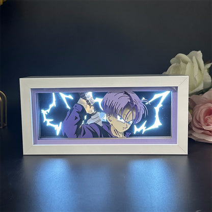 Anime theme RGB paper carving lamp, multi-color mode, remote control dimming