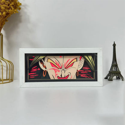 Anime theme RGB paper carving lamp, multi-color mode, remote control dimming