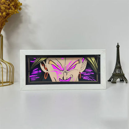 Anime theme RGB paper carving lamp, multi-color mode, remote control dimming