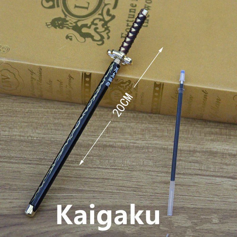 Kamado Tanjirou & Multi-Anime Characters Nichirin Sword - Shaped Zinc Alloy Pens