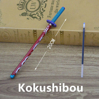 Kamado Tanjirou & Multi-Anime Characters Nichirin Sword - Shaped Zinc Alloy Pens