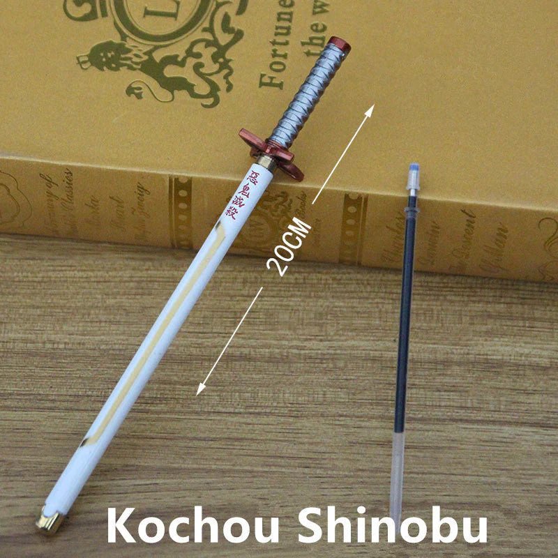 Kamado Tanjirou & Multi-Anime Characters Nichirin Sword - Shaped Zinc Alloy Pens