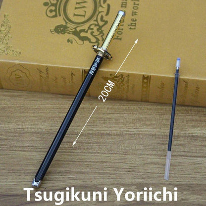Kamado Tanjirou & Multi-Anime Characters Nichirin Sword - Shaped Zinc Alloy Pens
