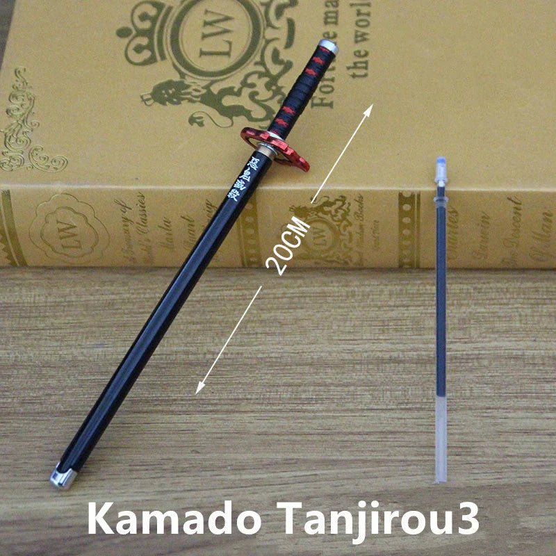 Kamado Tanjirou & Multi-Anime Characters Nichirin Sword - Shaped Zinc Alloy Pens
