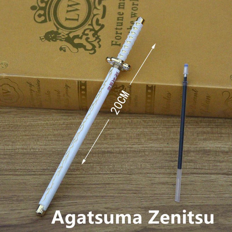 Kamado Tanjirou & Multi-Anime Characters Nichirin Sword - Shaped Zinc Alloy Pens
