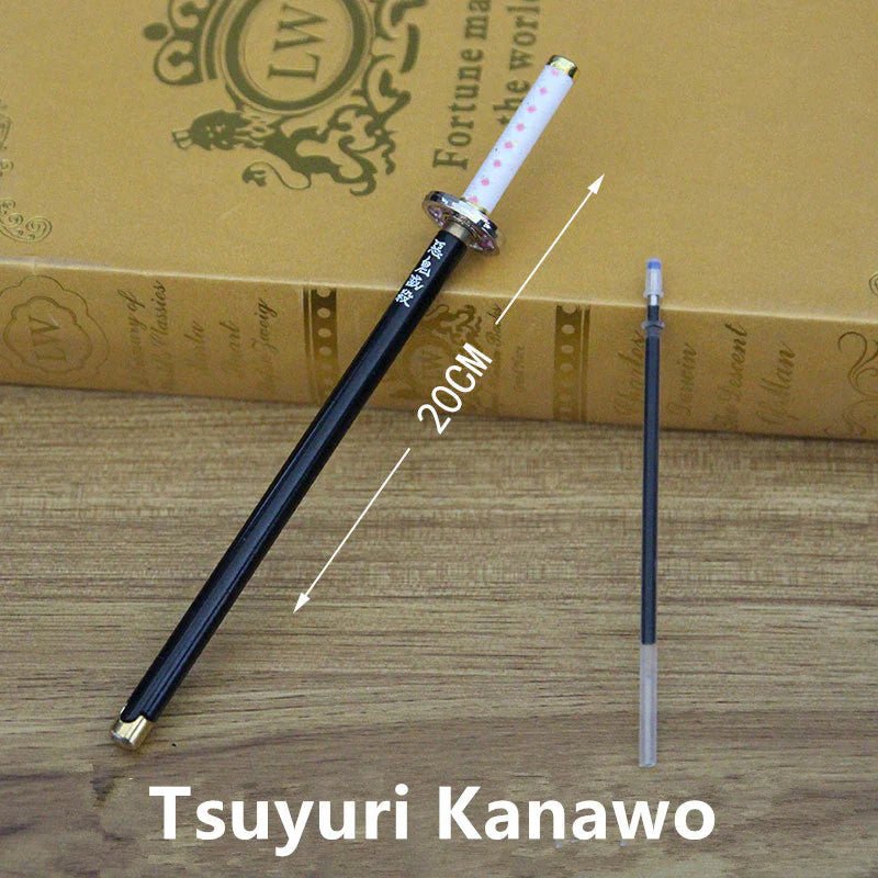 Kamado Tanjirou & Multi-Anime Characters Nichirin Sword - Shaped Zinc Alloy Pens