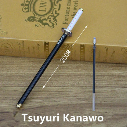 Kamado Tanjirou & Multi-Anime Characters Nichirin Sword - Shaped Zinc Alloy Pens